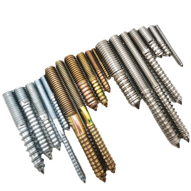 Wood Metal Dowels Hanger boulon doub fil vis Mèb