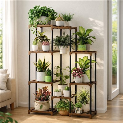 Plant kanpe ak grandi limyè pou plant andedan kay la